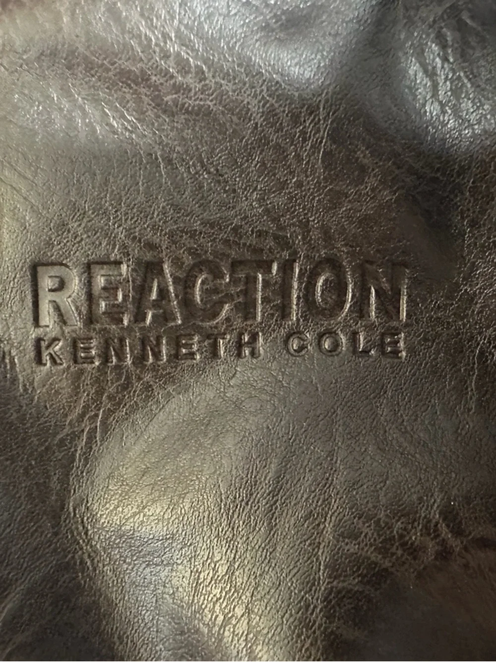 Kenneth Cole Reaction Dark Brown Leather Duffel Bag